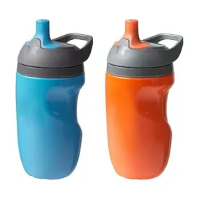 2-Pack Insulated Sportee Sippy Cups for Toddlers, 12 Months , 9 fl oz (Orange & Blue)