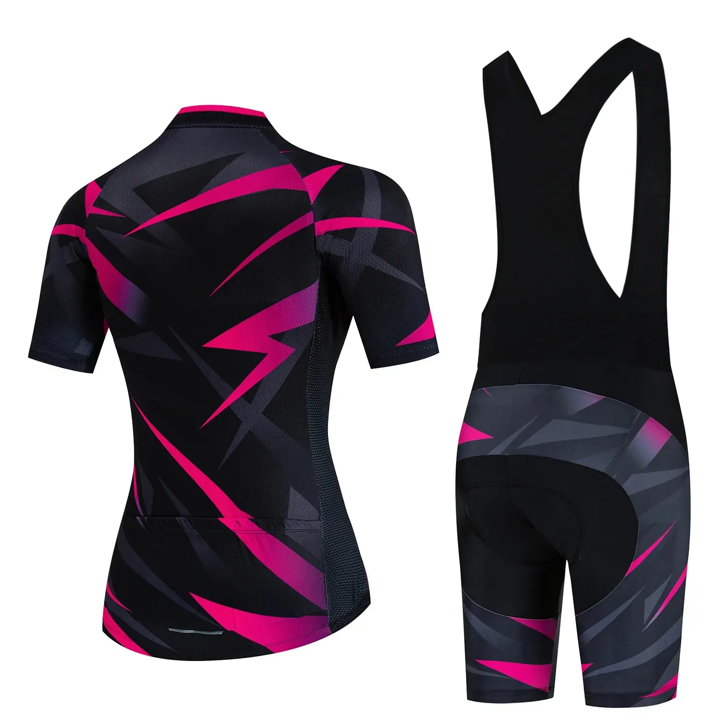 2024 Women Cycling Jersey Bicycle Clothes Female Ciclismo Short sleeve suit Road Bike Clothing Riding Shirt Team girl Jersey set