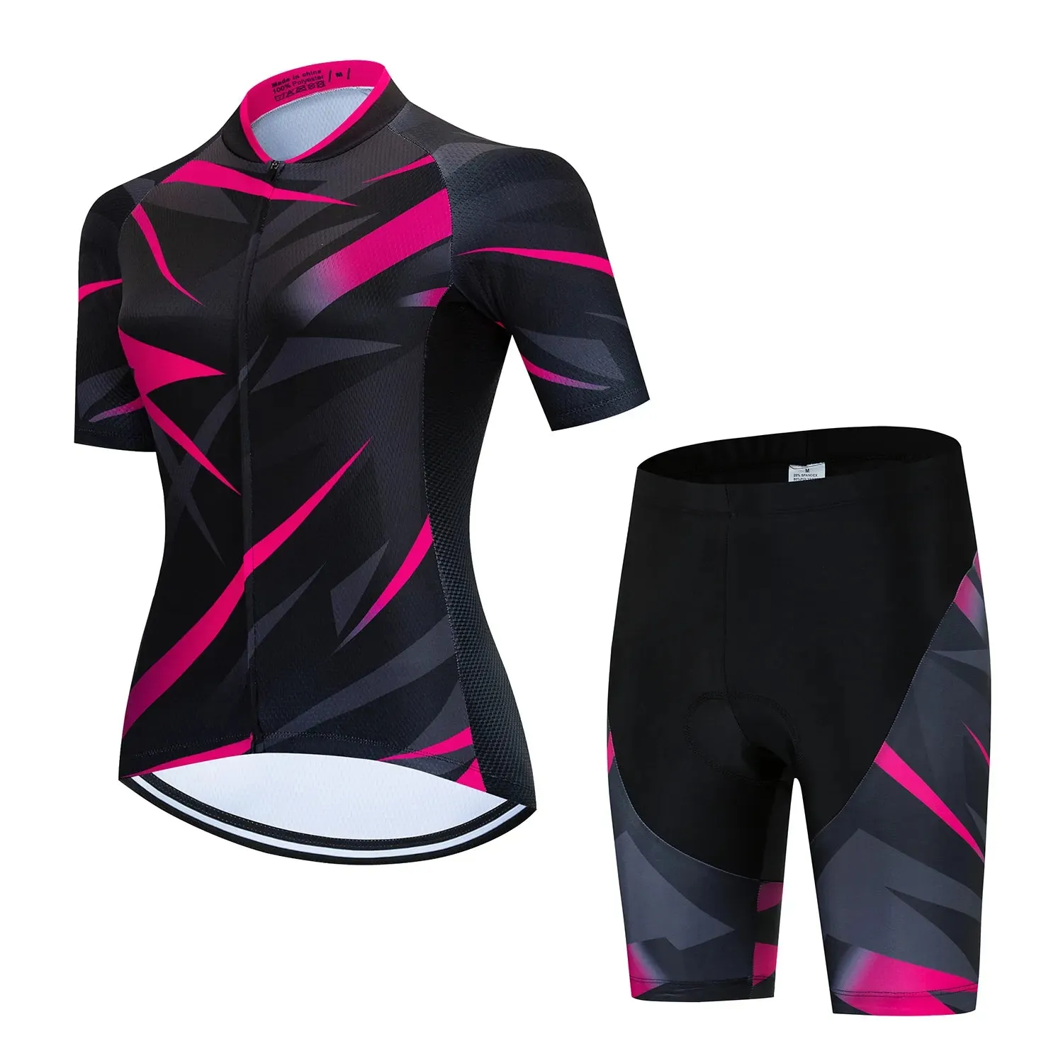 2024 Women Cycling Jersey Bicycle Clothes Female Ciclismo Short sleeve suit Road Bike Clothing Riding Shirt Team girl Jersey set