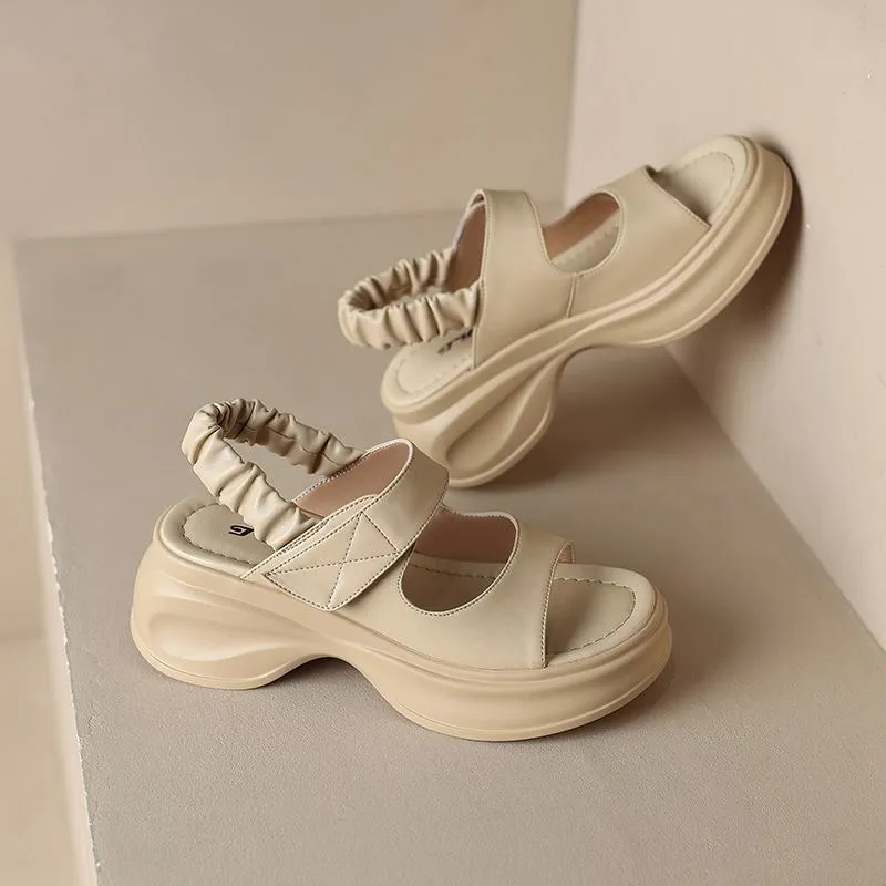 Adelina - Chic Peep Toe Platform Sandals for Women