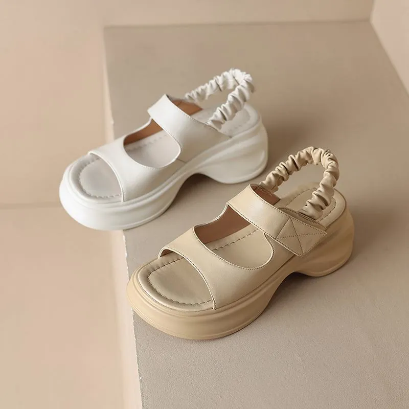 Adelina - Chic Peep Toe Platform Sandals for Women