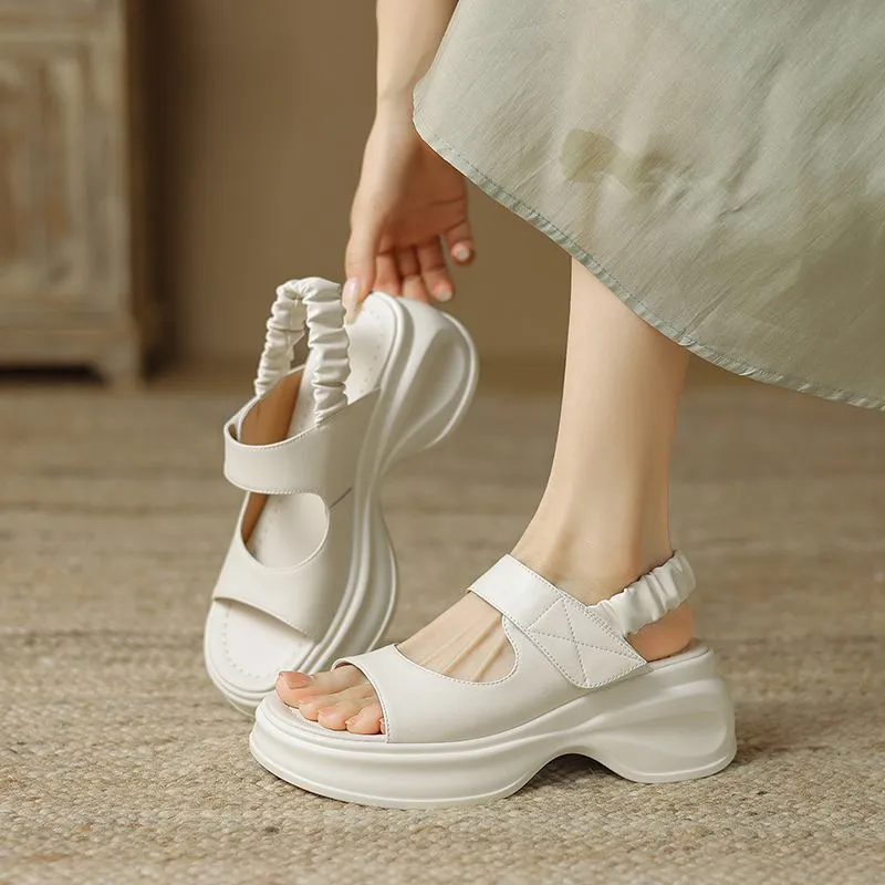 Adelina - Chic Peep Toe Platform Sandals for Women