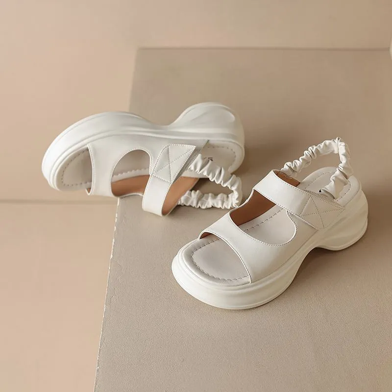 Adelina - Chic Peep Toe Platform Sandals for Women