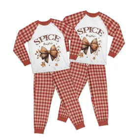 Autumn Spice Mini Kid Pajamas Set Matching