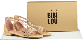Bibi Lou Nude Swarovski Embellished Strappy Sandals UK 5 EU 38
