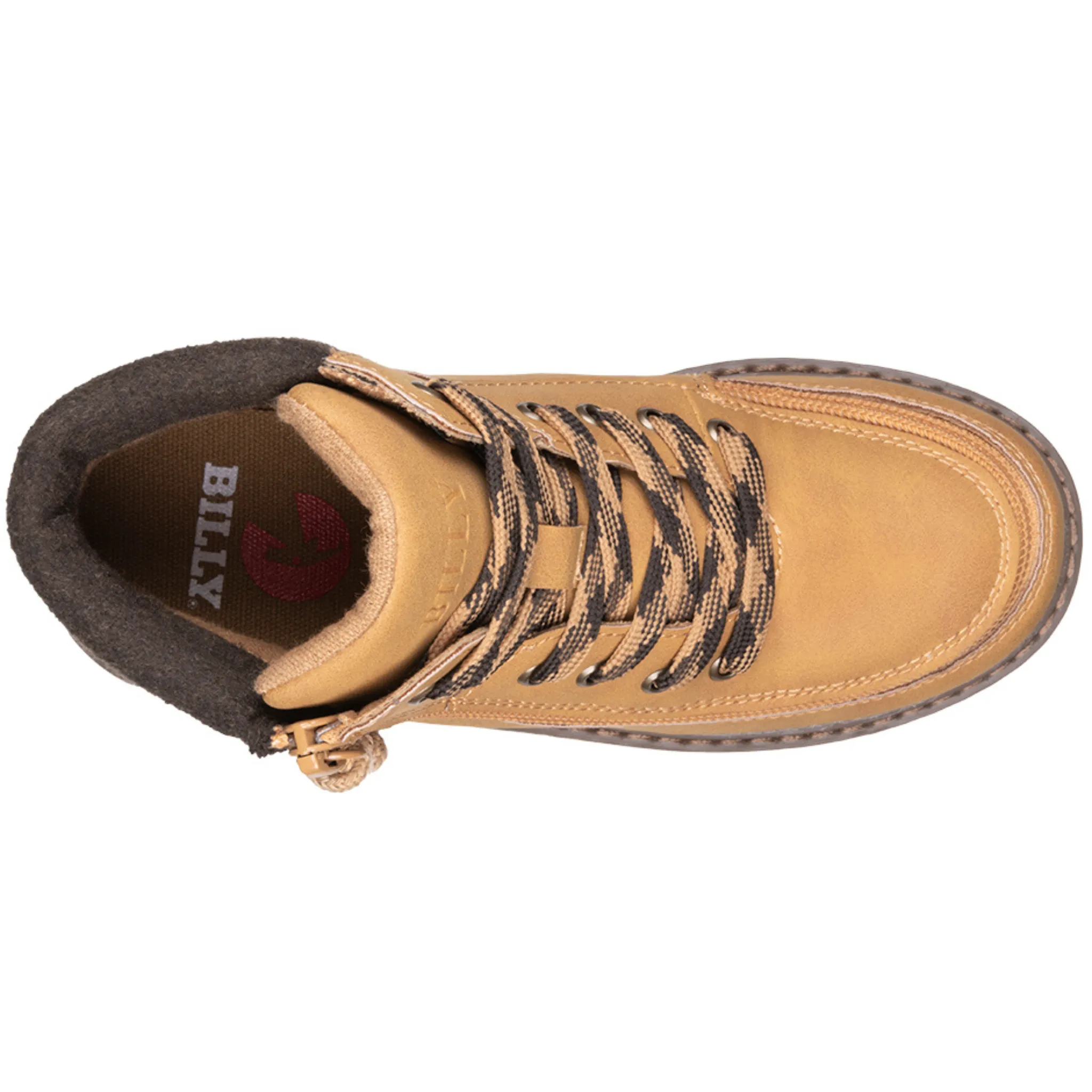 Billy Footwear (Toddlers) -  Tan Faux Leather Lug Boots