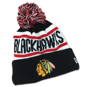 Blackhawks Toddler Pom Pom Hat