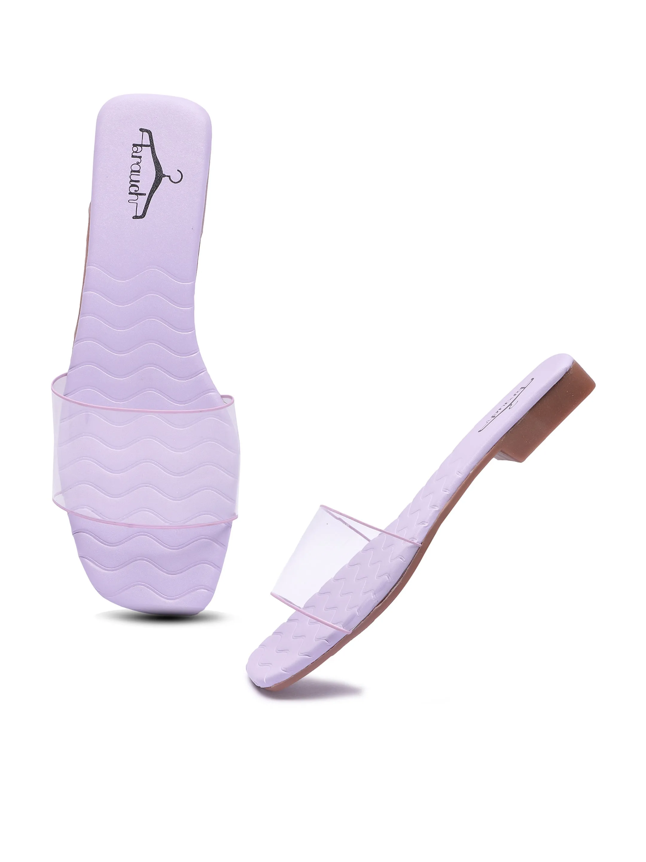 Brauch Lavender Transparent Patterned Flats