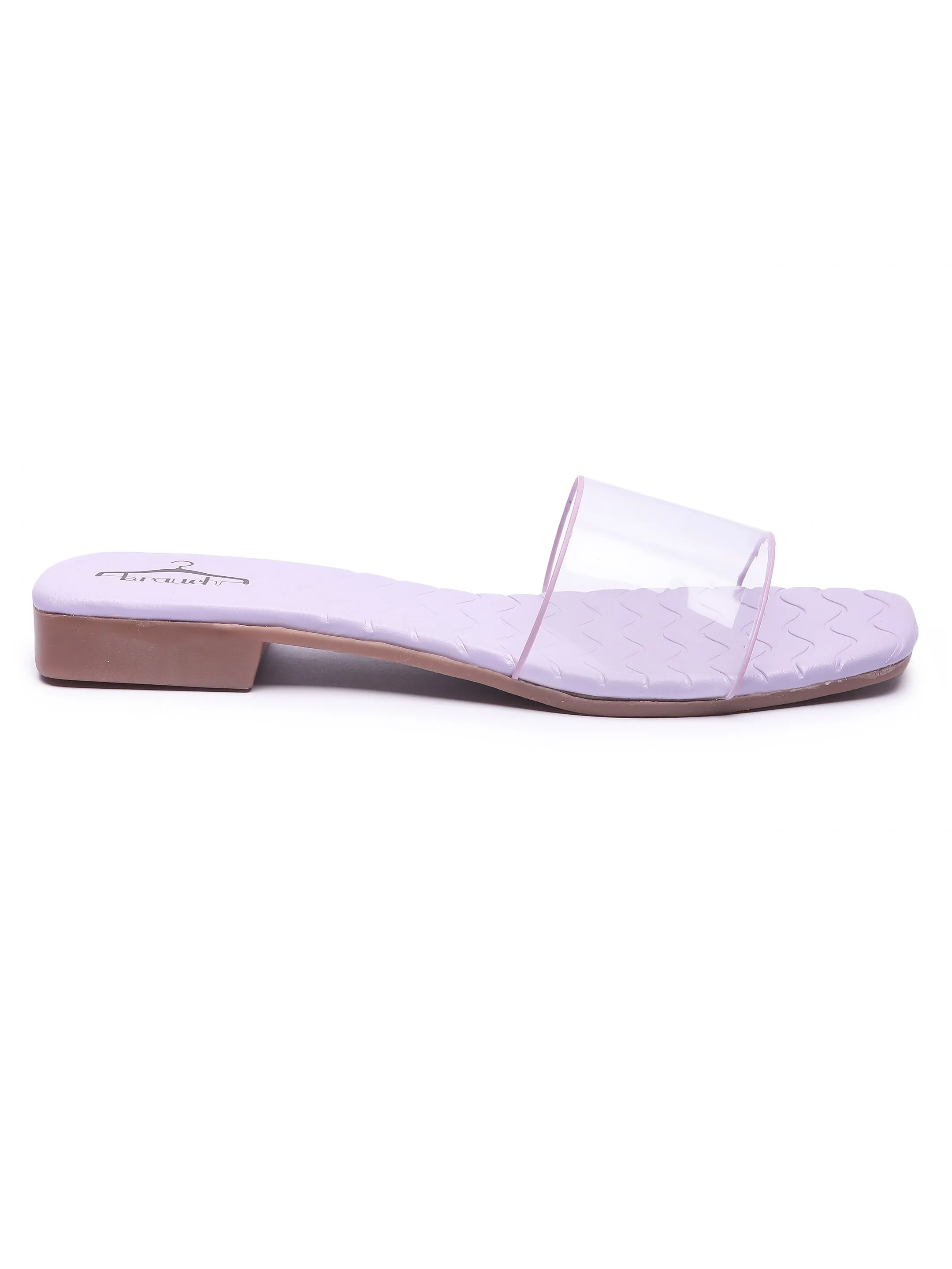 Brauch Lavender Transparent Patterned Flats