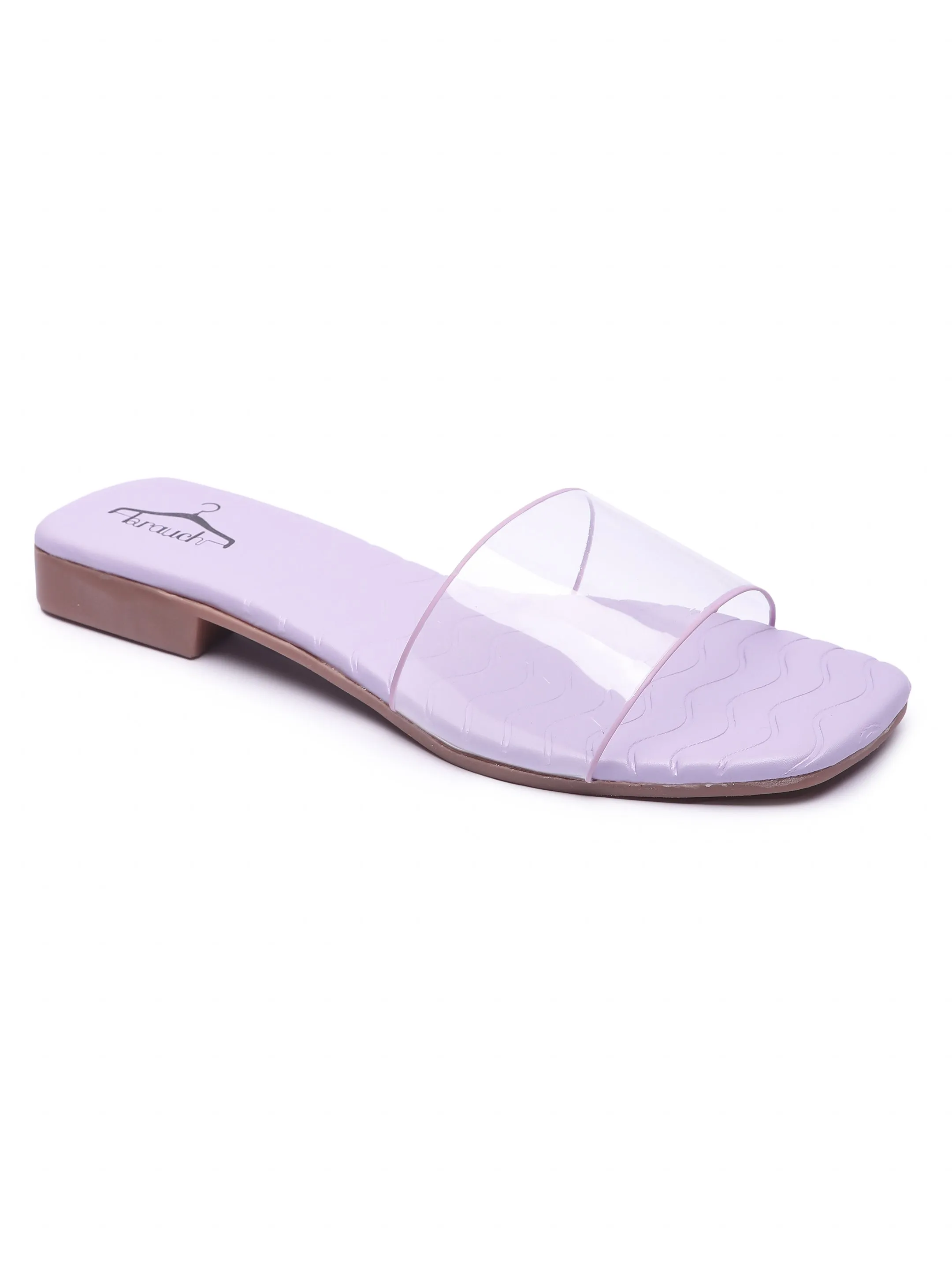 Brauch Lavender Transparent Patterned Flats