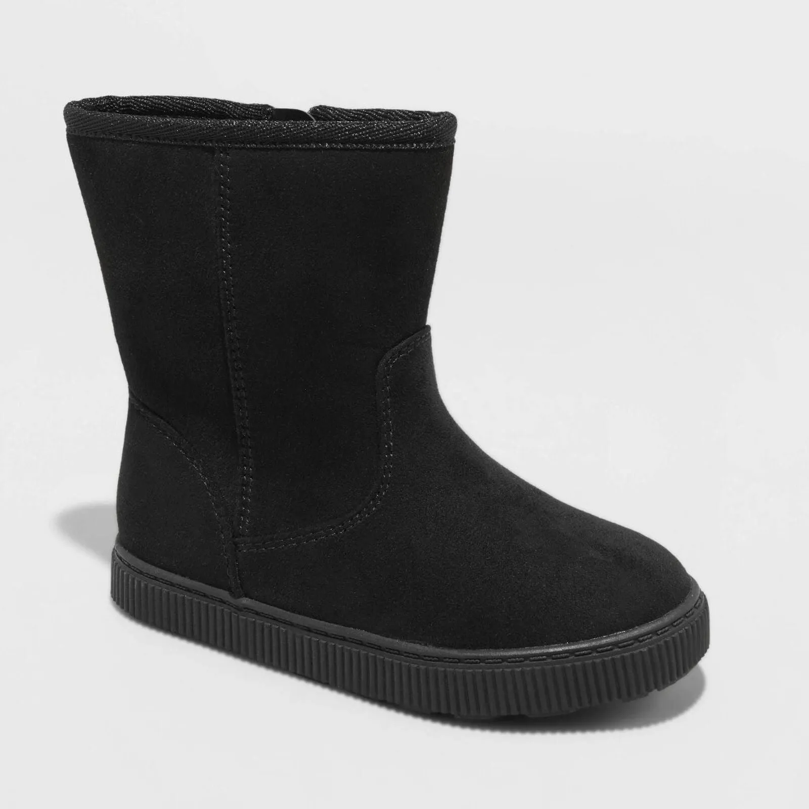 Cat & Jack Toddler Girls' Pip Shearling Style Boots 88435631 Black 11T