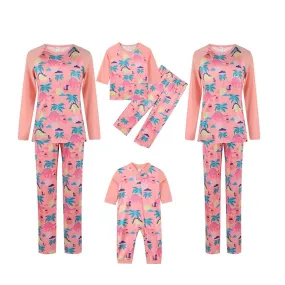 Christmas Beach Dinos Family Matching Pajama Set