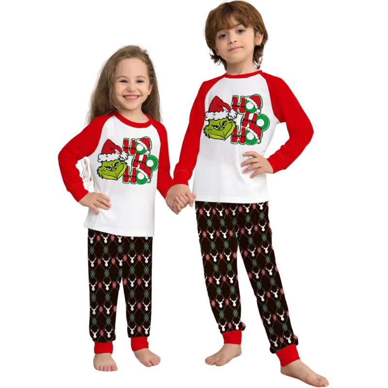 Christmas Grinch Family Matching Pajama Set