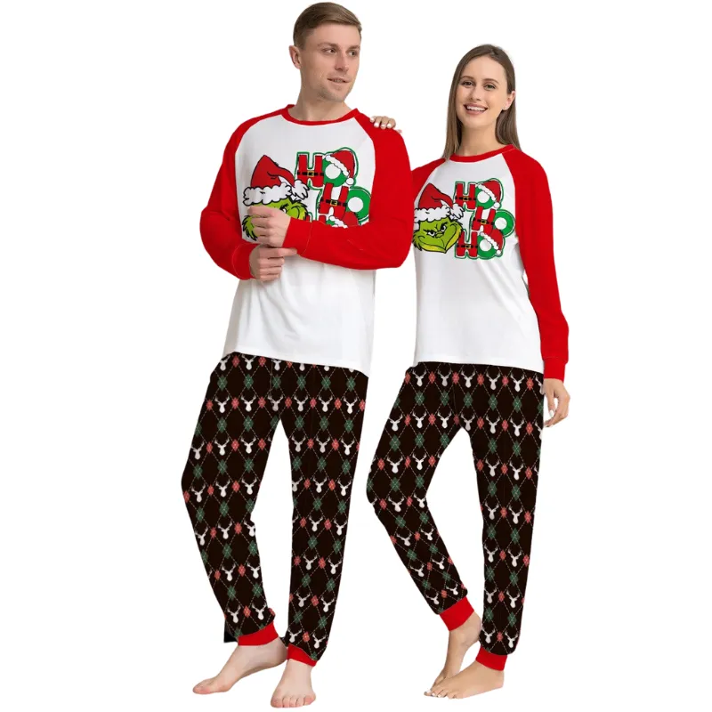 Christmas Grinch Family Matching Pajama Set