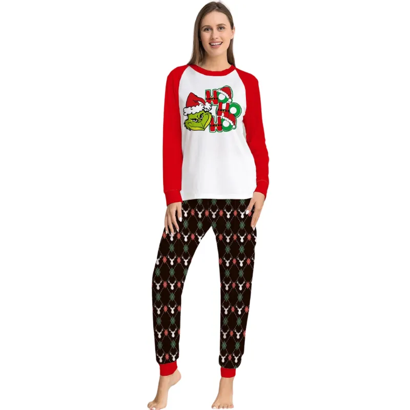 Christmas Grinch Family Matching Pajama Set