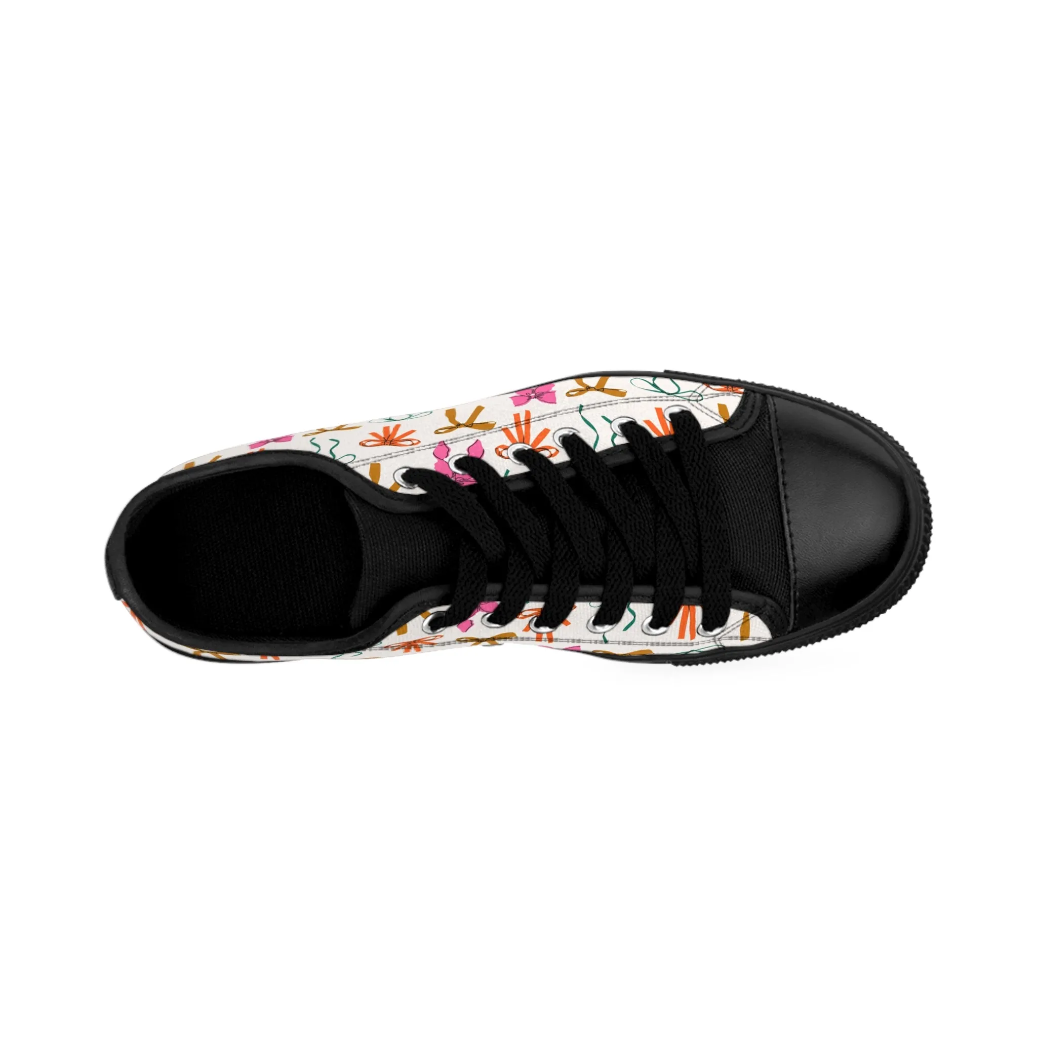 Colorful Bow and Ribbons Women's Sneakers
