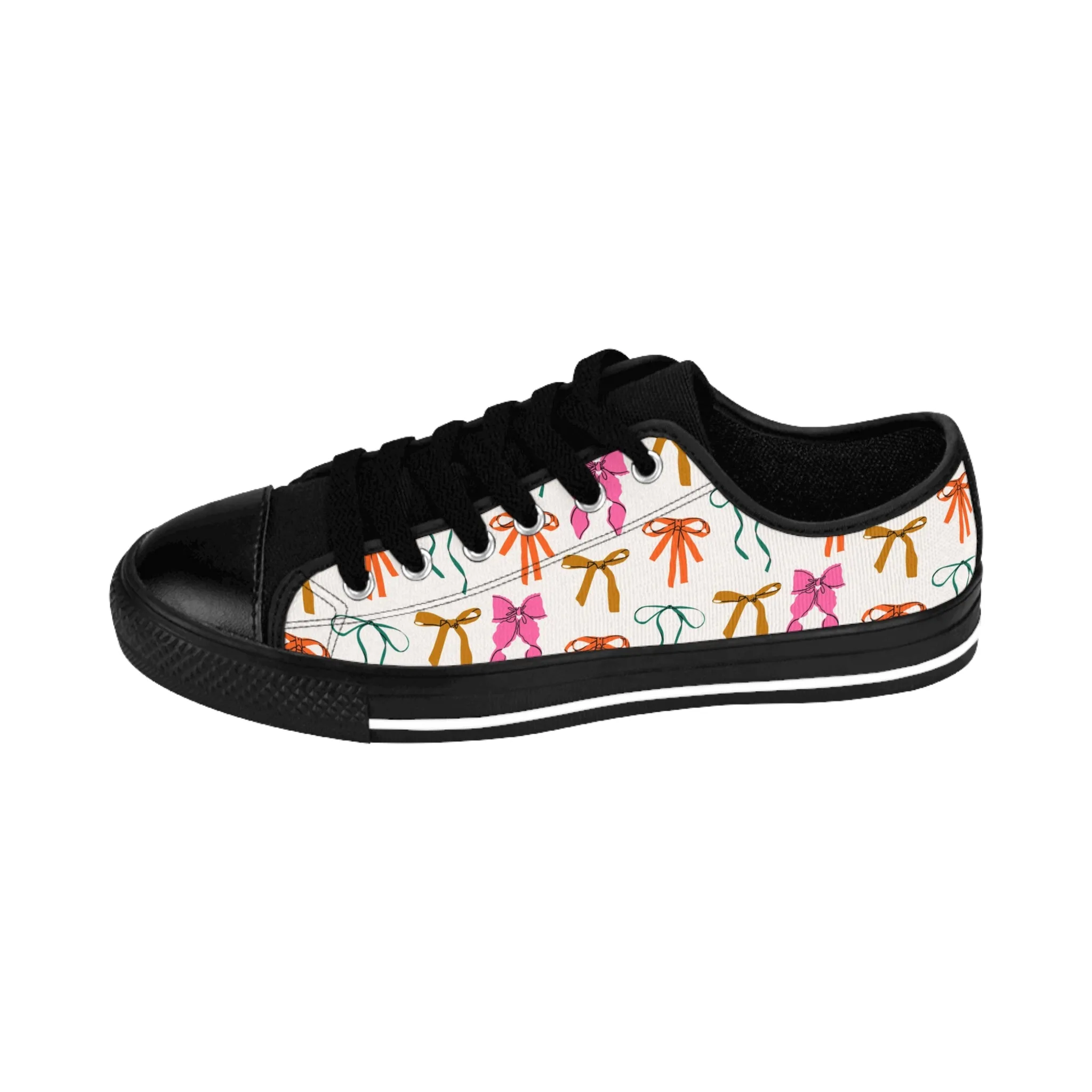 Colorful Bow and Ribbons Women's Sneakers