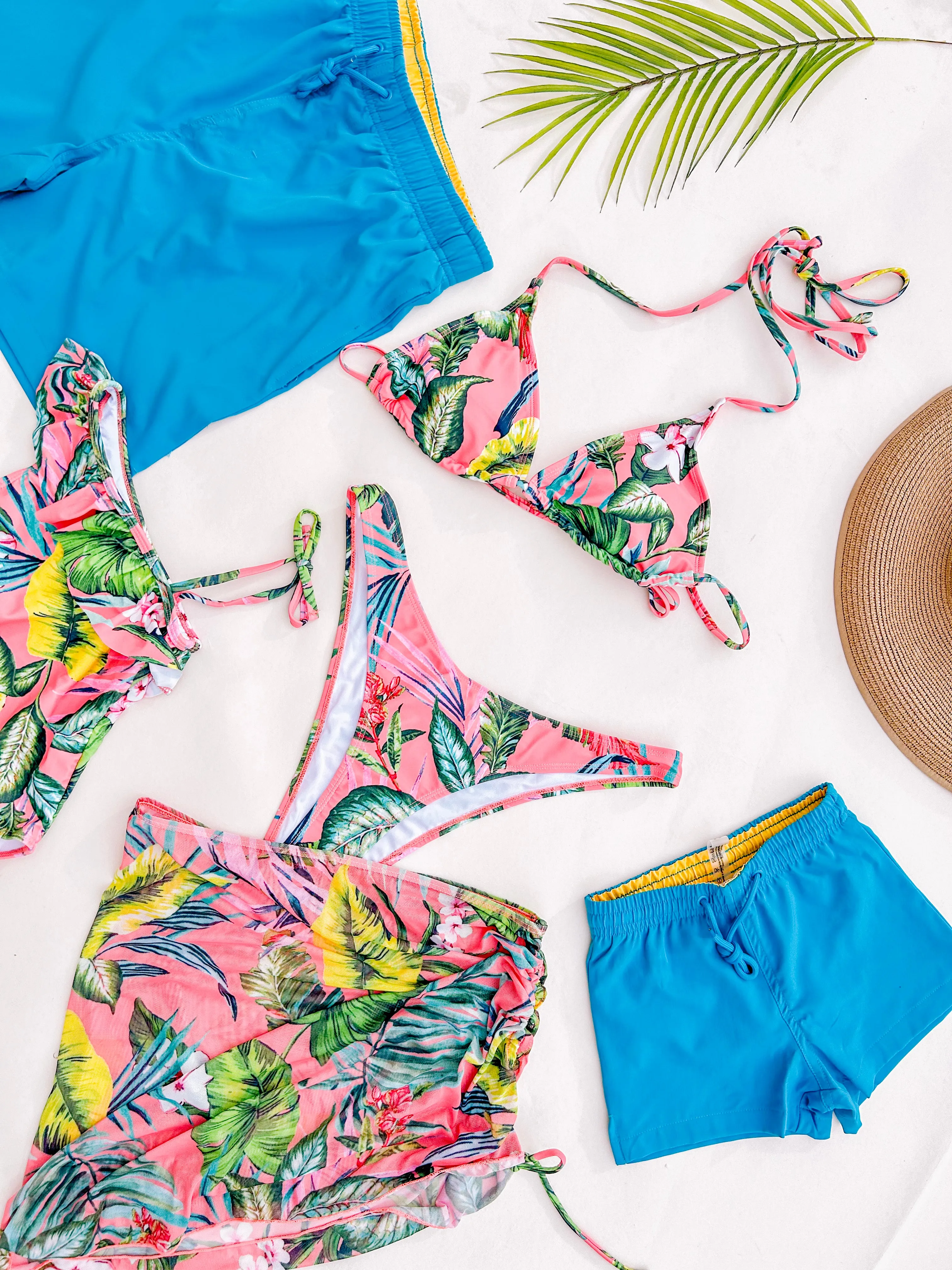 Corals Family Matching Swimwear