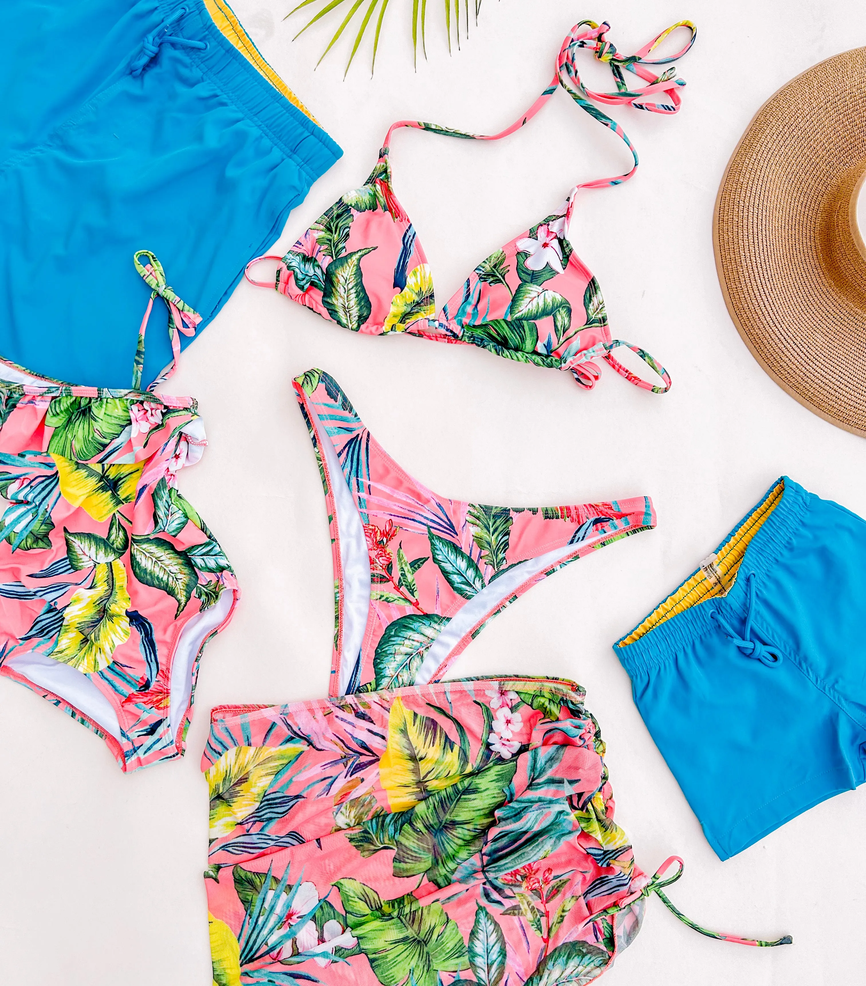 Corals Family Matching Swimwear
