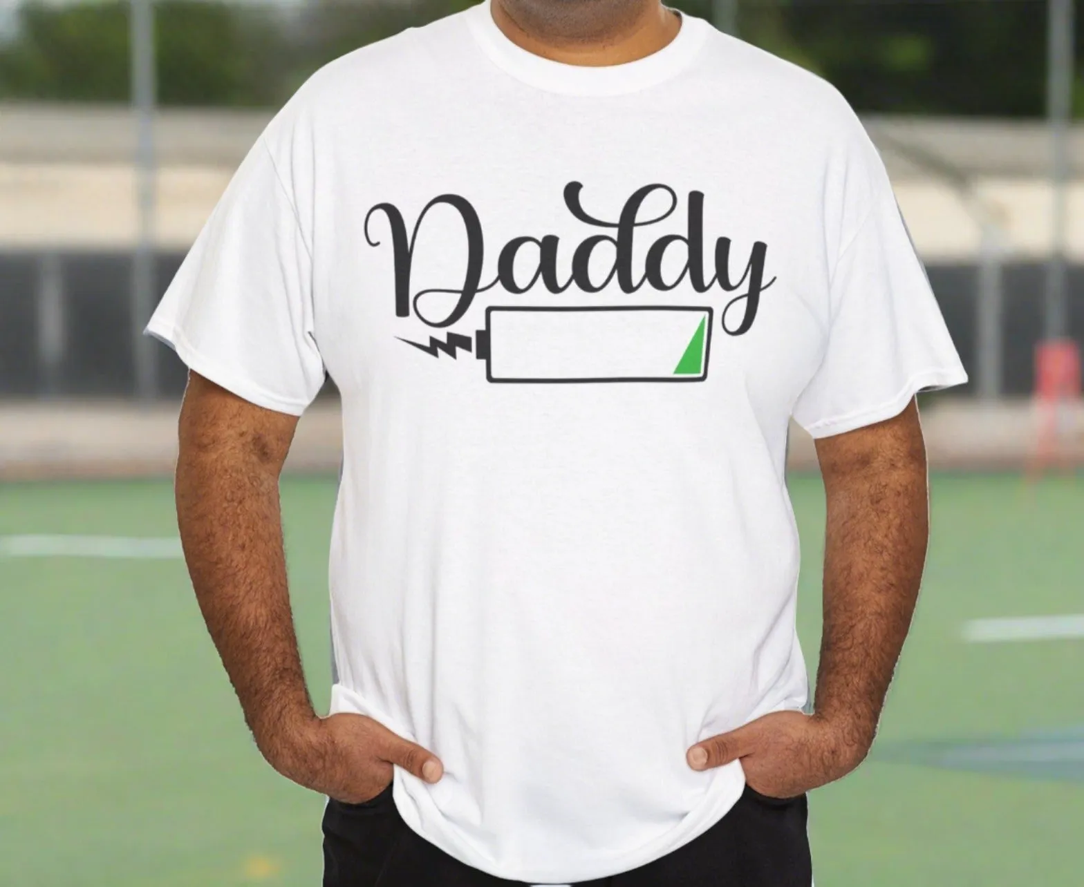 Daddy has a Dead Battery Cotton Tee