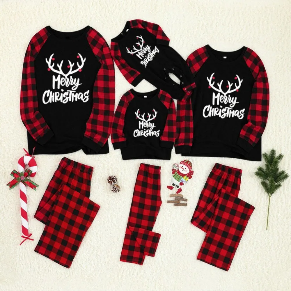 Dark Christmas Family Matching Pajama Set