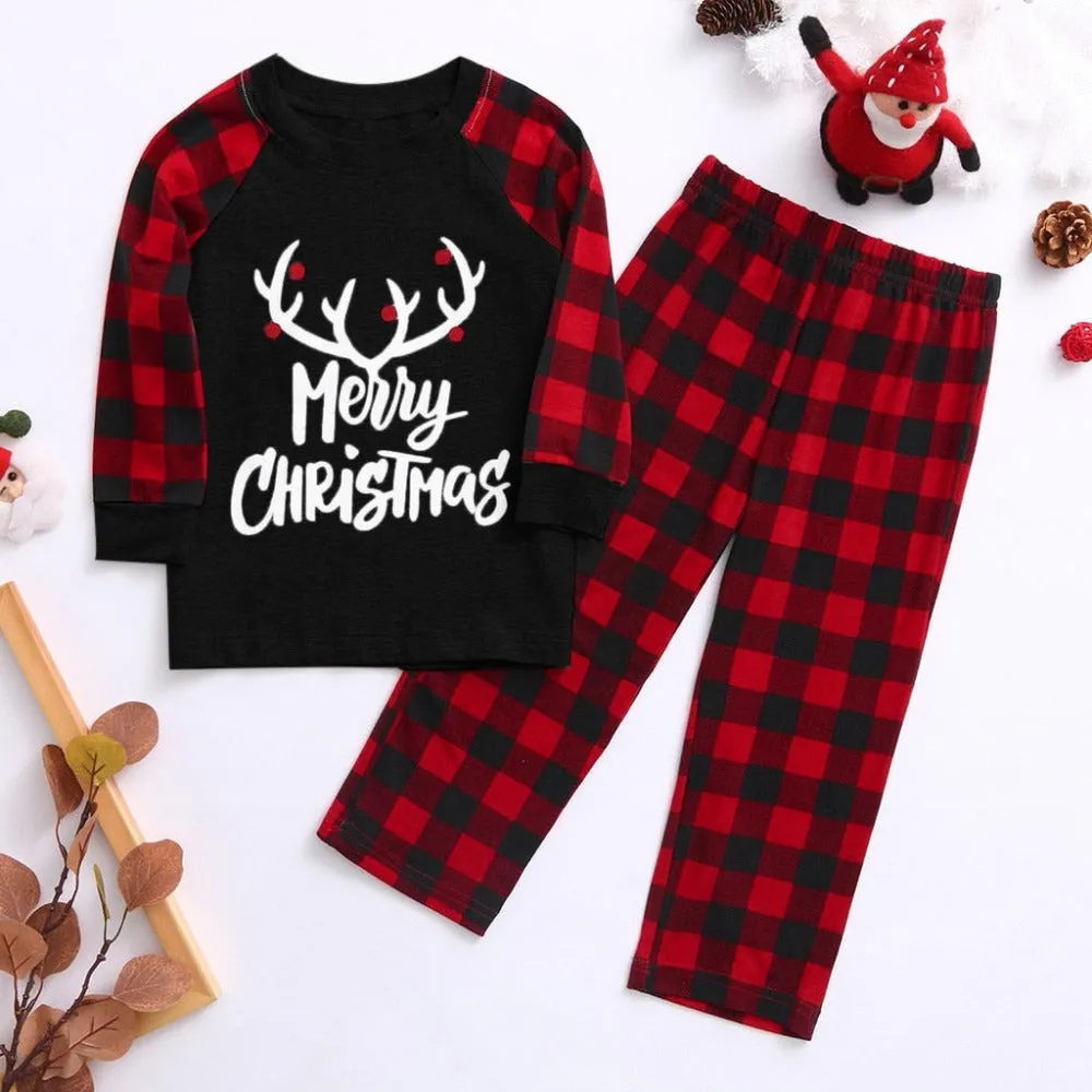 Dark Christmas Family Matching Pajama Set