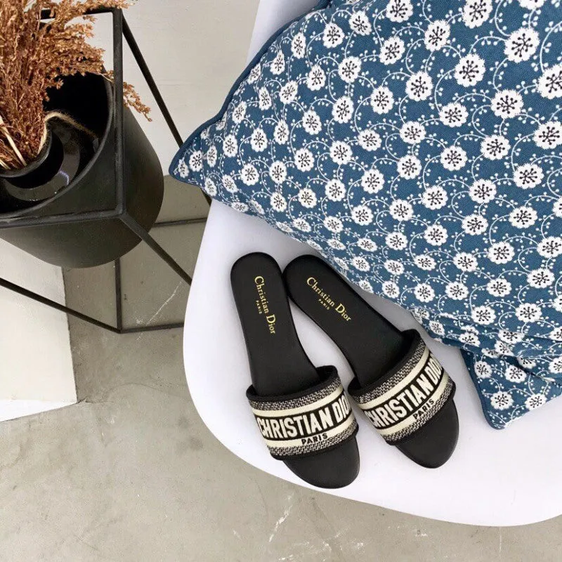 DIOR CASUAL FLATS - BLACK