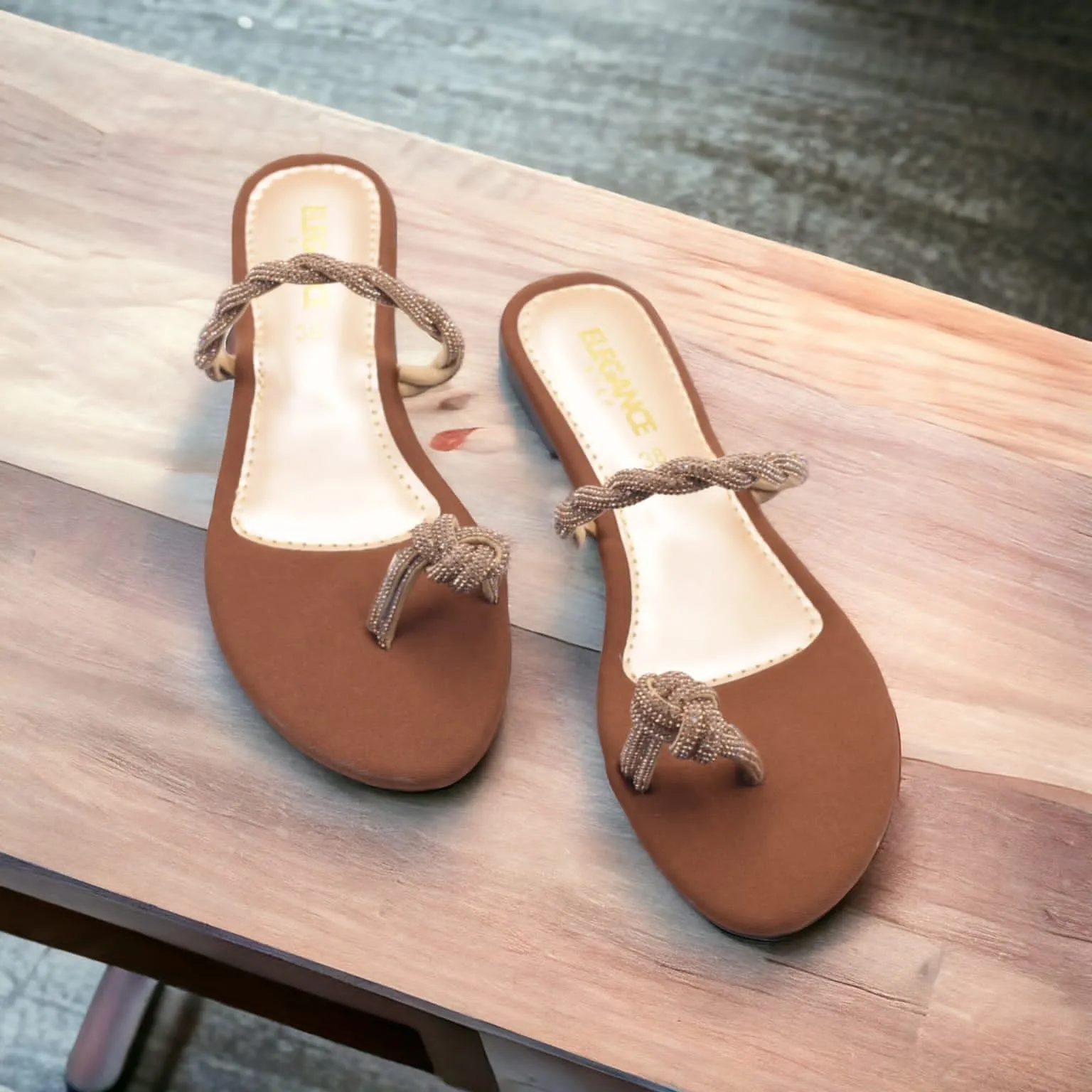 Emerald Knot Satin Sandals