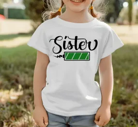 Energized Sister Kids Cotton Tee