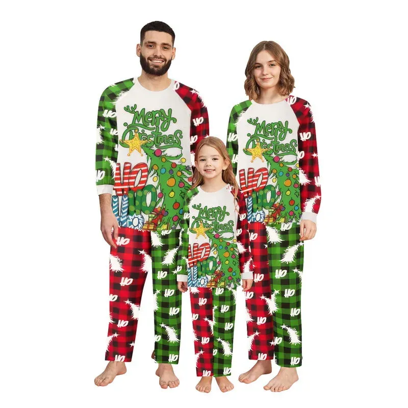 Family Christmas Pajamas Set - Matching Allover Print Homewear