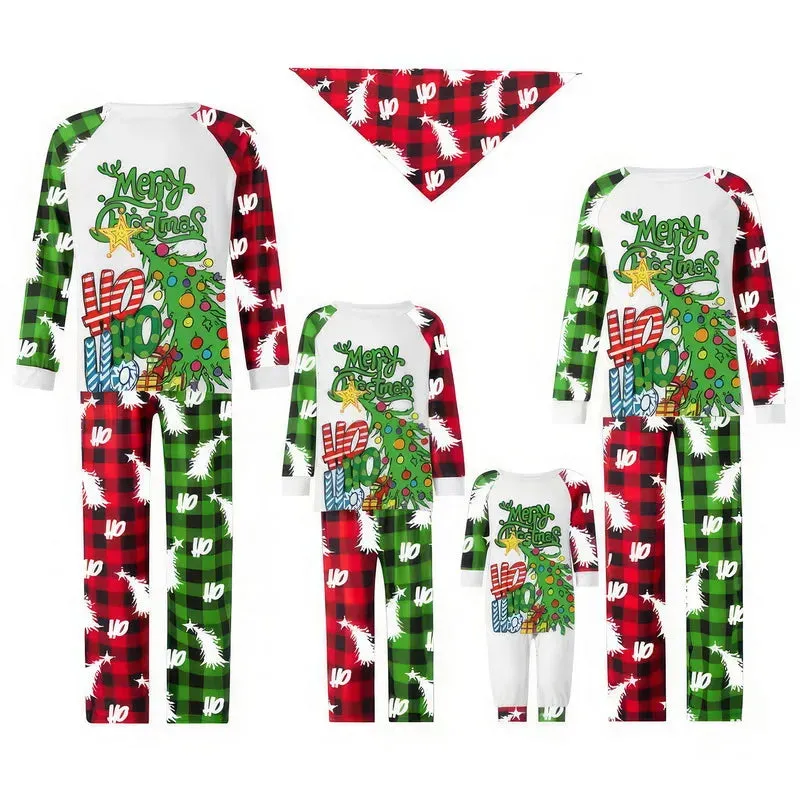 Family Christmas Pajamas Set - Matching Allover Print Homewear