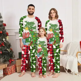Family Christmas Pajamas Set - Matching Allover Print Homewear