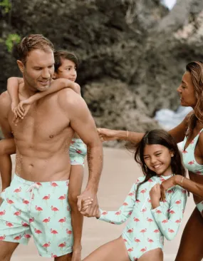 Family Matching Pink Flamingo