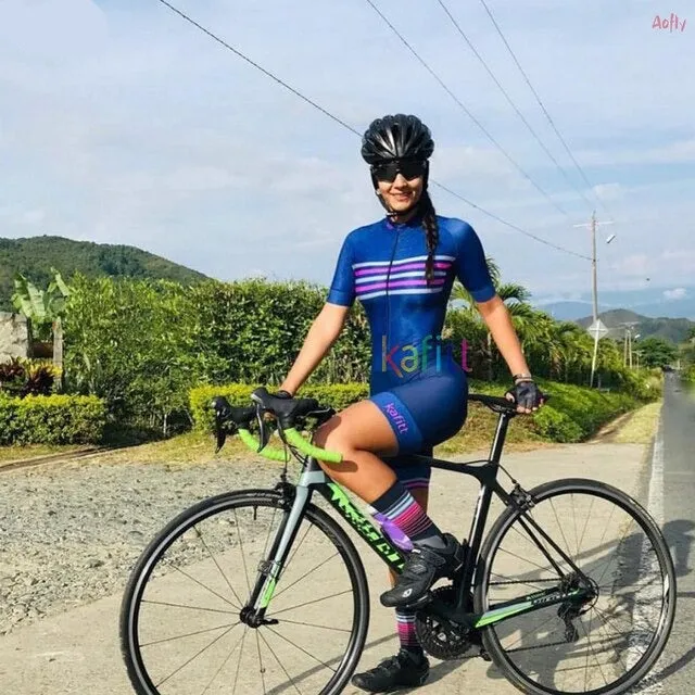 Female Cycling Monkey Sports Bike Women Ciclismo Shorts With Gel Jumpsuit Colombia Style Cyclist Suit Overalls Equipment