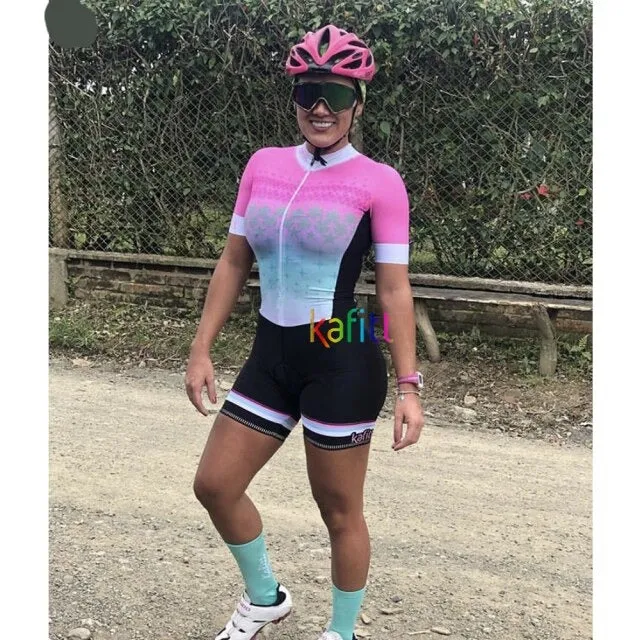 Female Cycling Monkey Sports Bike Women Ciclismo Shorts With Gel Jumpsuit Colombia Style Cyclist Suit Overalls Equipment