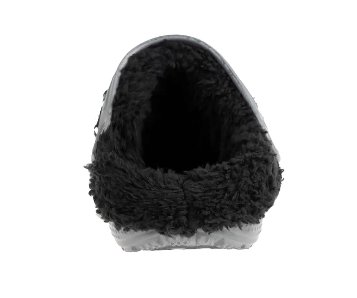 FOAMWALK Toddler Boy's Furry Little Solid Clog with Sherpa Lining - Toddler Classic Lined Clog
