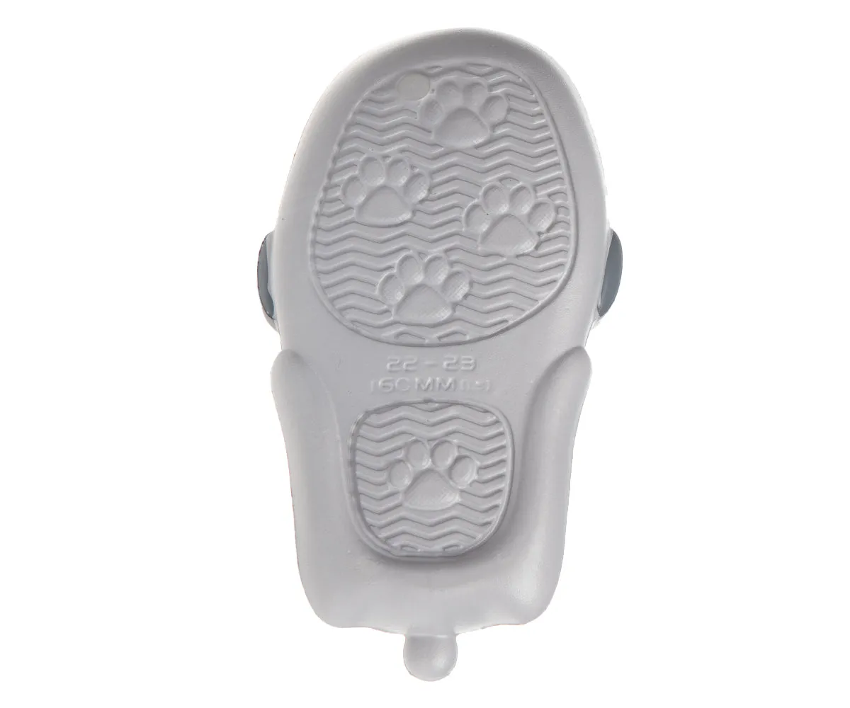 FOAMWALK Toddler Boy's Novelty Clogs with Sherpa and Fur Lining - Cute Shark and Dog Clogs for Toddler