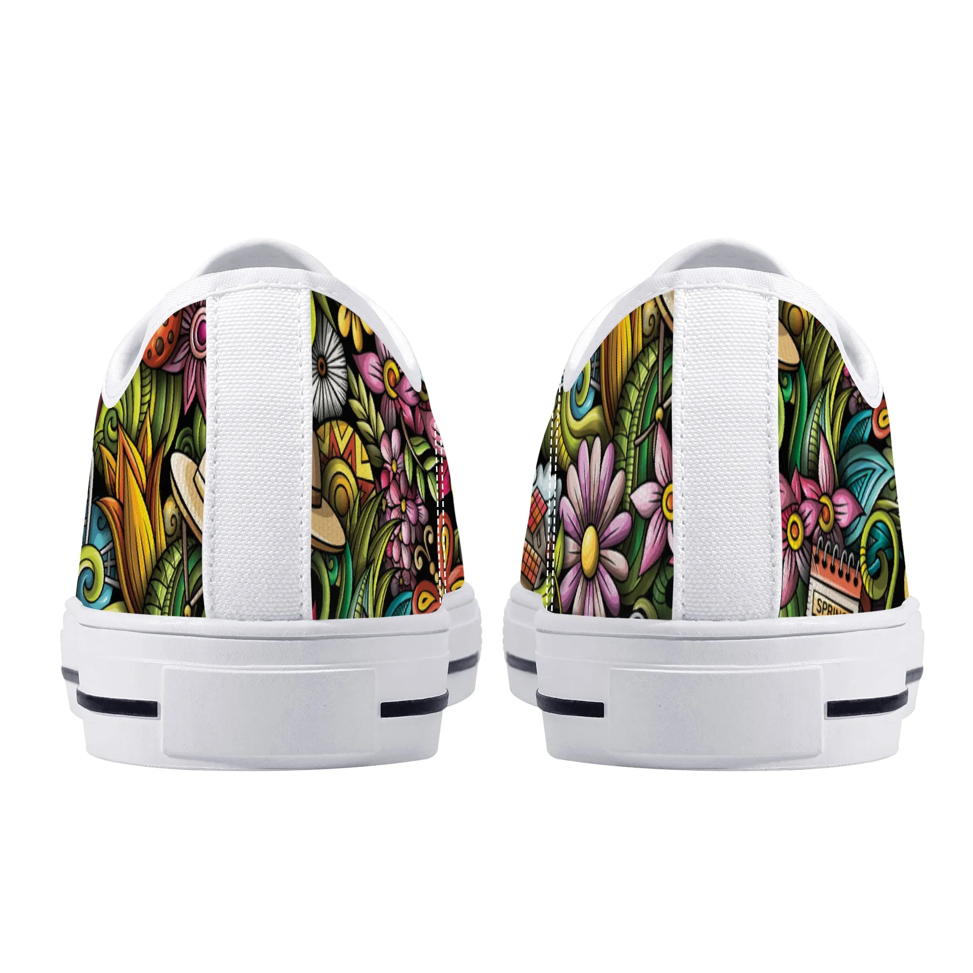Fun & Creative Digital Audio Illustrations Canvas Sneakers