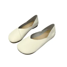 Handmade Milano Genuine Leather Ballerina Flats