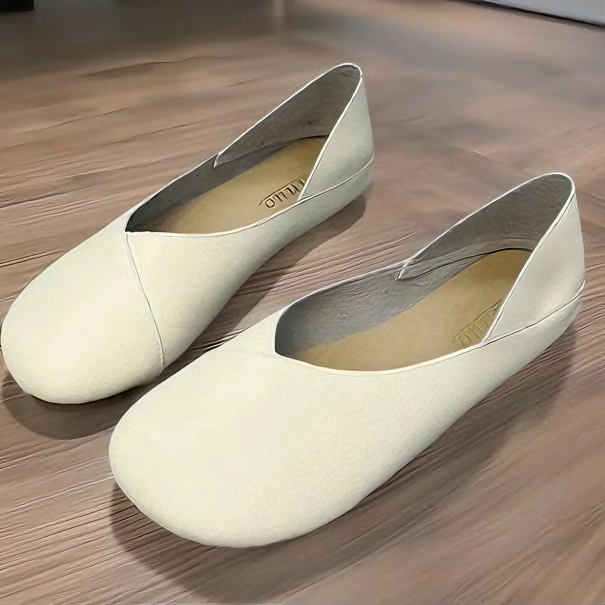 Handmade Milano Genuine Leather Ballerina Flats