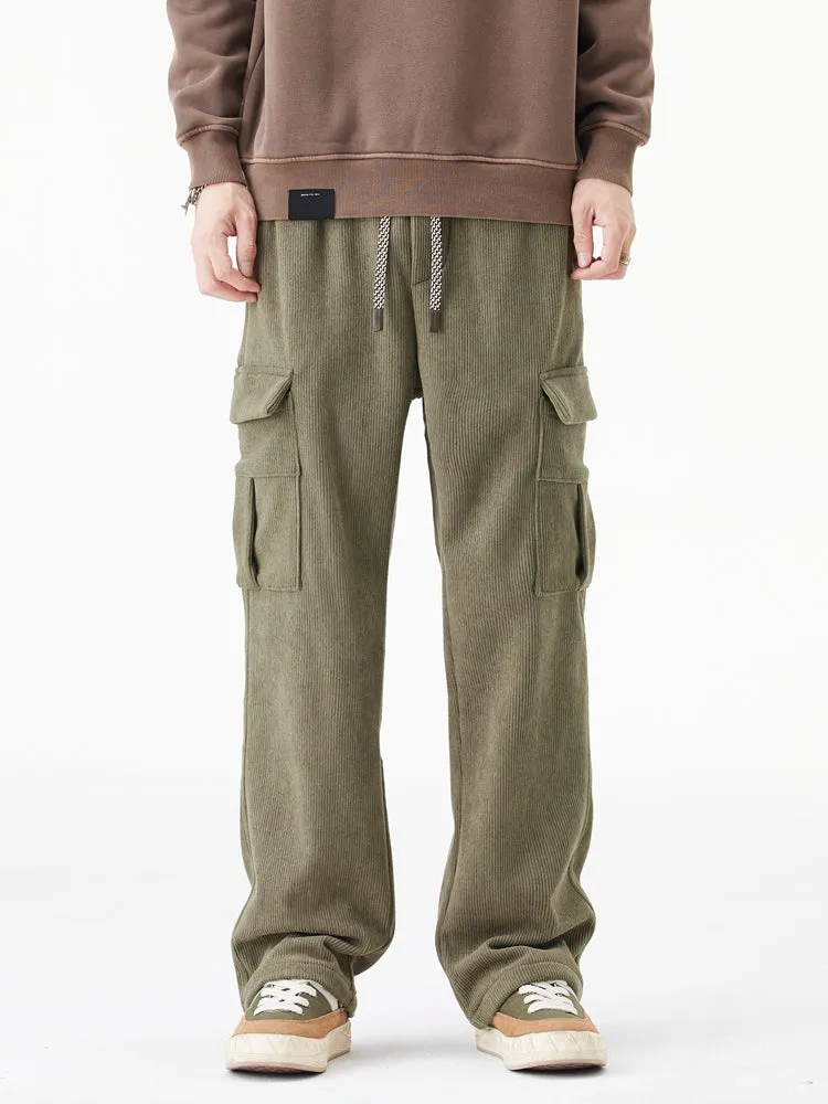 Leo | Woolen Corduroy Cargo Pants