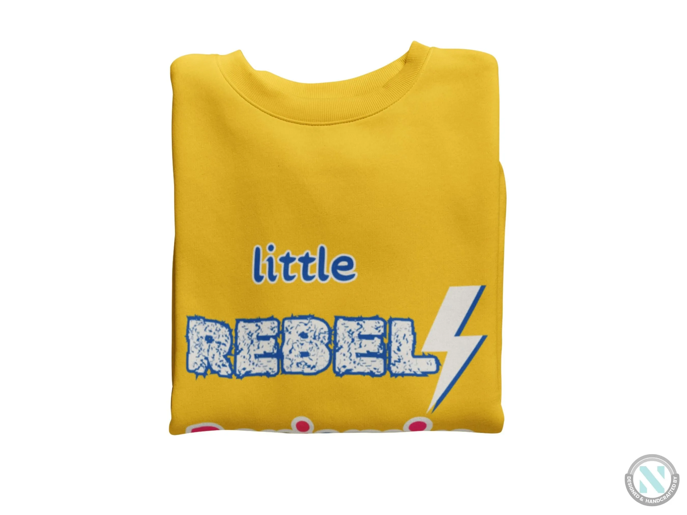 Little Rebel Personalized Name Long Sleeve Toddler Boys Sweatshirt
