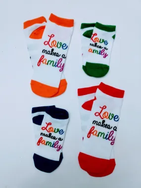 Love Makes a Family Matching Ankle Socks