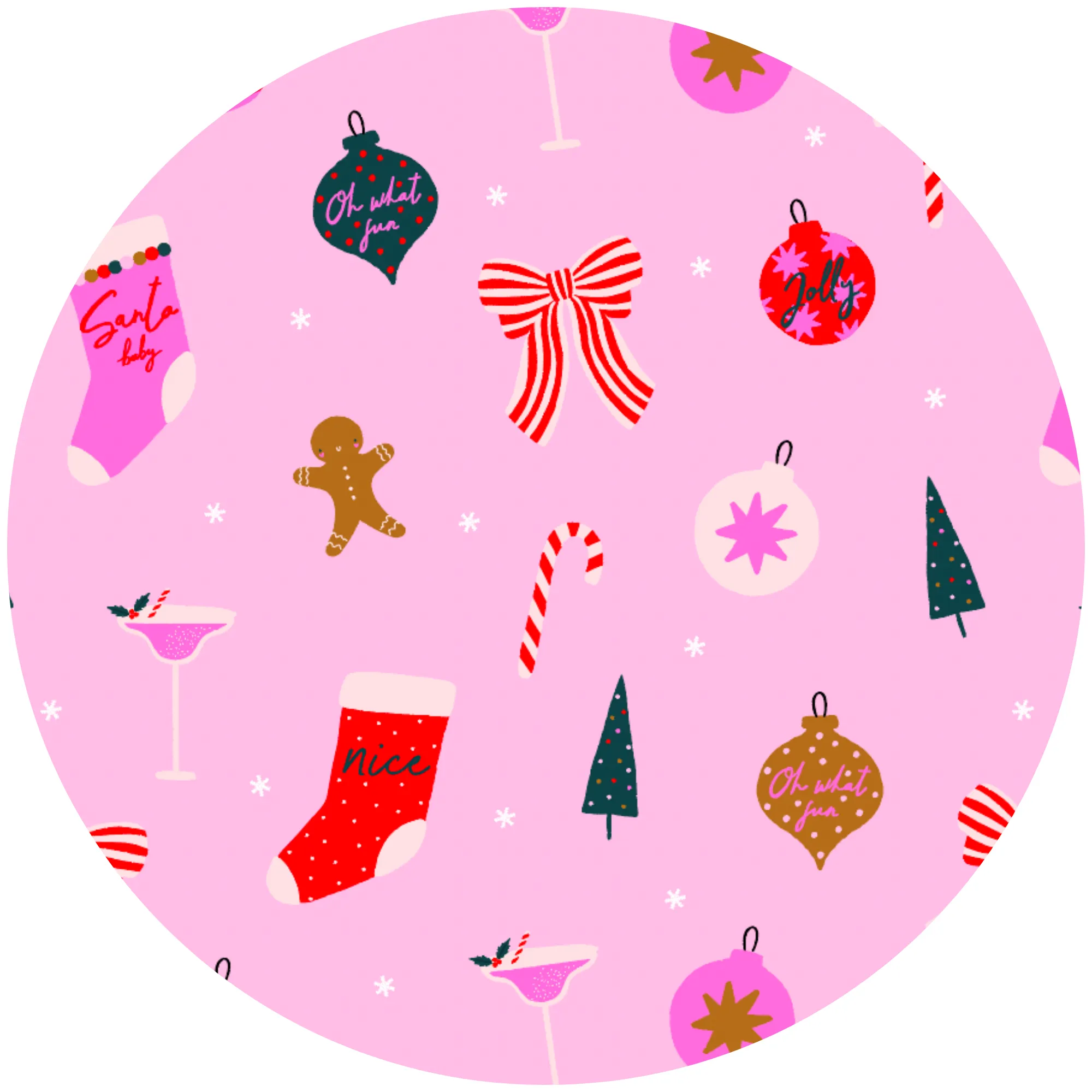 Merry Pinkmas "Mistle-Toast" Mama Luxe Lounge Set