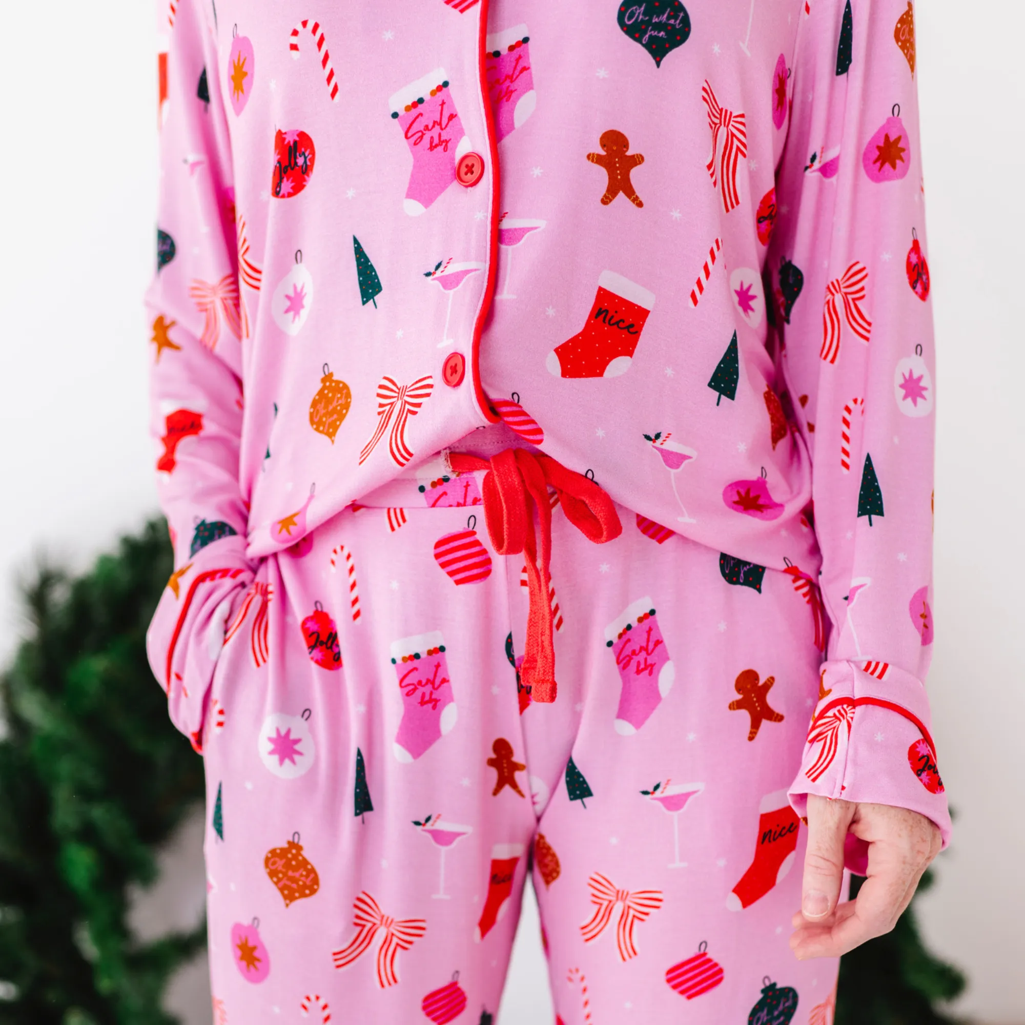 Merry Pinkmas "Mistle-Toast" Mama Luxe Lounge Set
