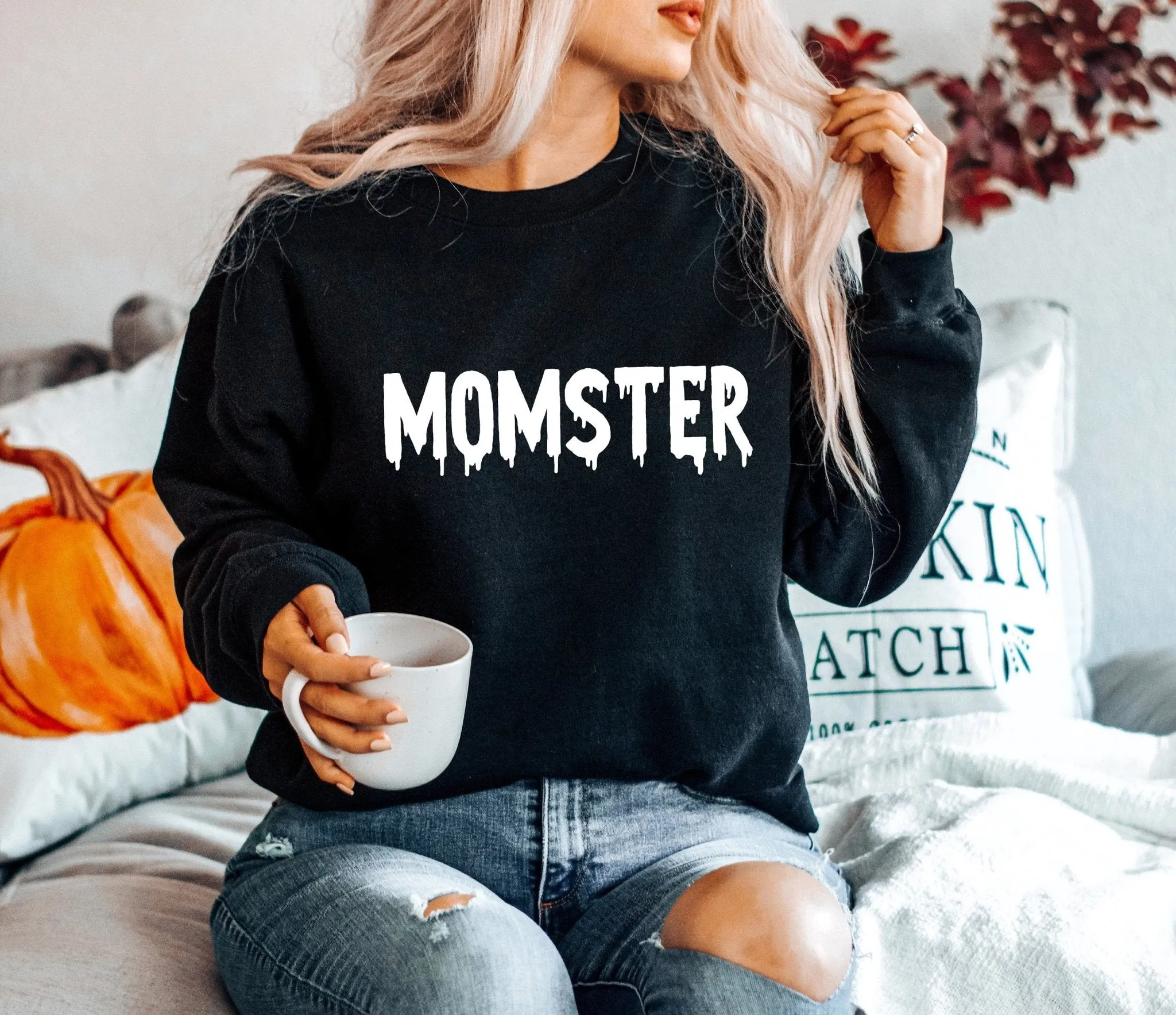 Monster Family Matching Halloween Sweatshirts
