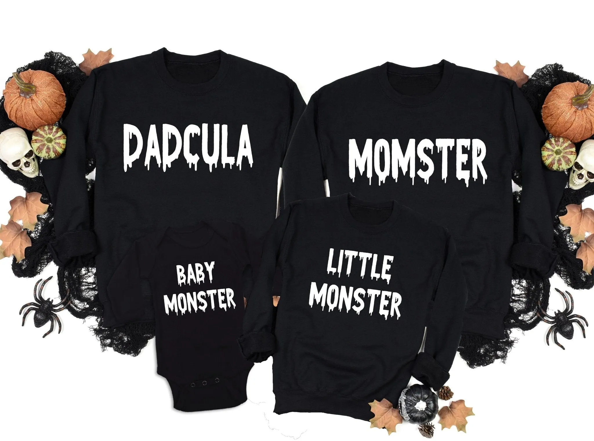 Monster Family Matching Halloween Sweatshirts