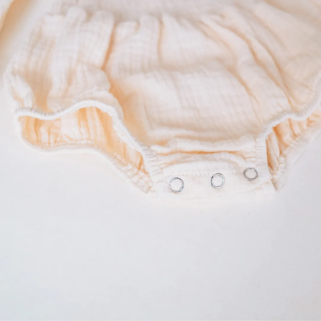 Muslin Puffed Sleeve Mommy & Me Dress - Infant
