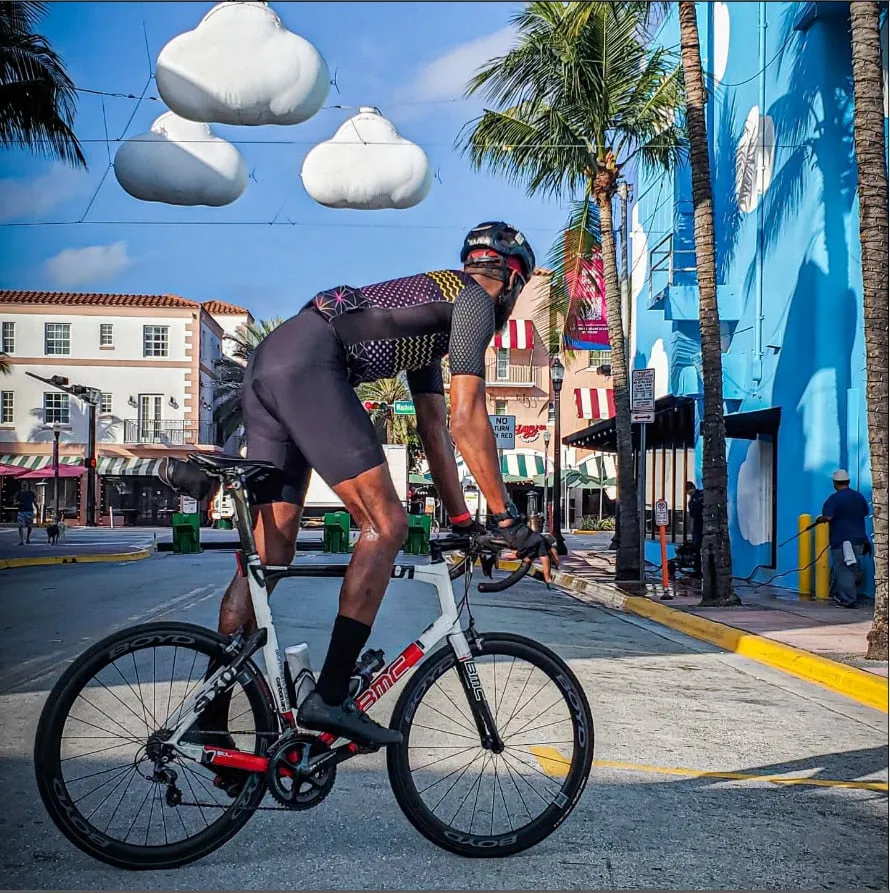 Nsqured Reflective Men's Pro Cycling Jersey