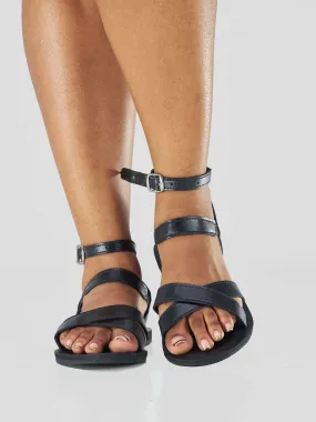 Nubia Gladiator Sandals - Black